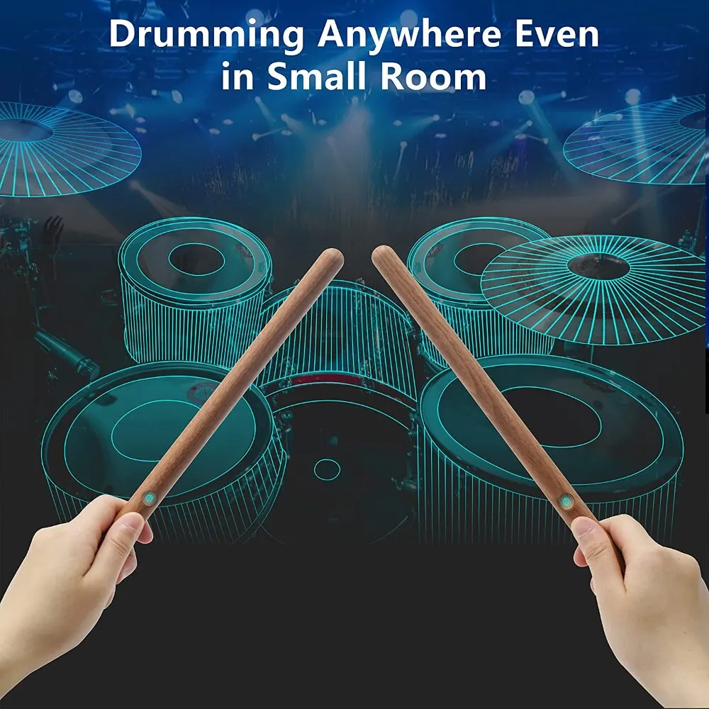 PocketDrum 2 PLUS  AeroBand  Somatosensory Digital Electronic Air Drum Stick Set Drumsticks & Foot Pedals & Bluetooth Adapter