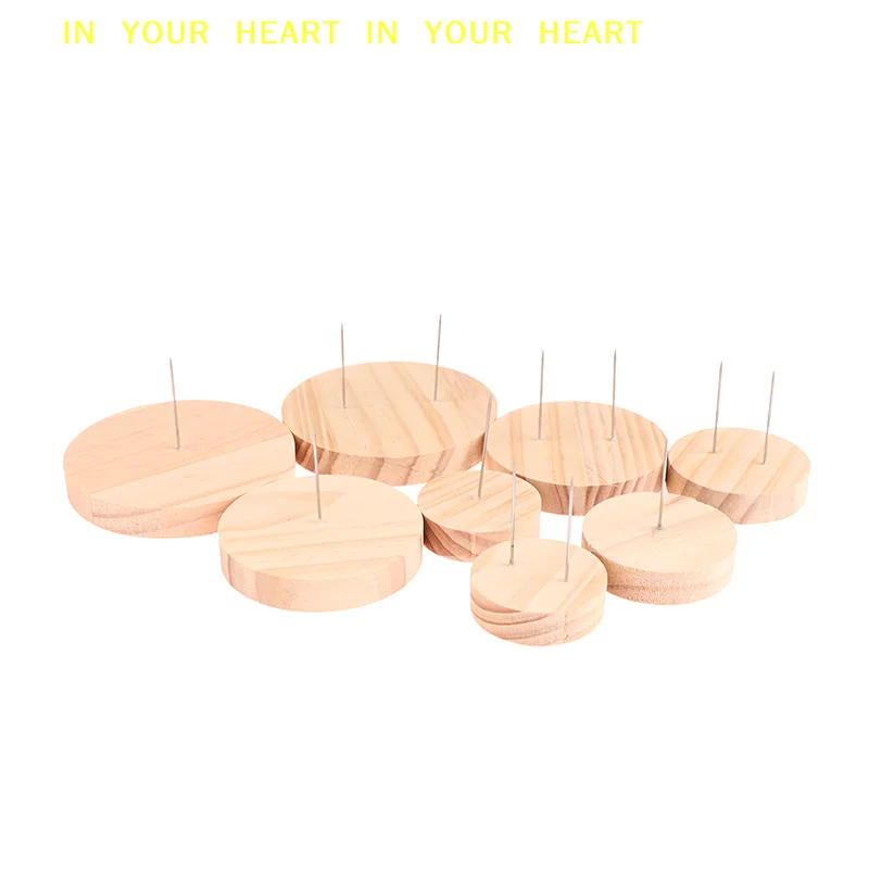 【X】Wooden Figure Animal Action Suppprt Base Display Stand Holder Crochet Stands Rack Support Storage Base