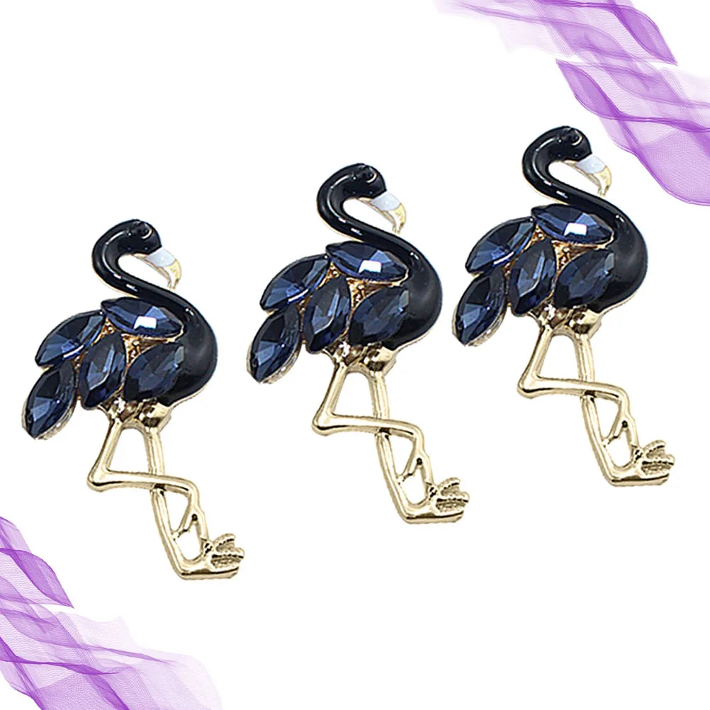 

3 шт. DIY черный лебедь со стразами, аксессуары из сплава, чехол для телефона, изготовление ювелирных изделий ручной работы, мобильный DIY, подвеска в виде ракушки