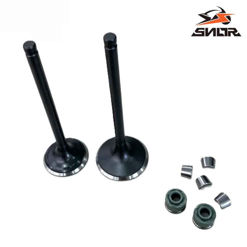 SNOR Valve Stem Oil Seal And Valve Keeper Clip Set For Zongshen CB250‑F CB300 CB250 Off‑Road Motor Engine