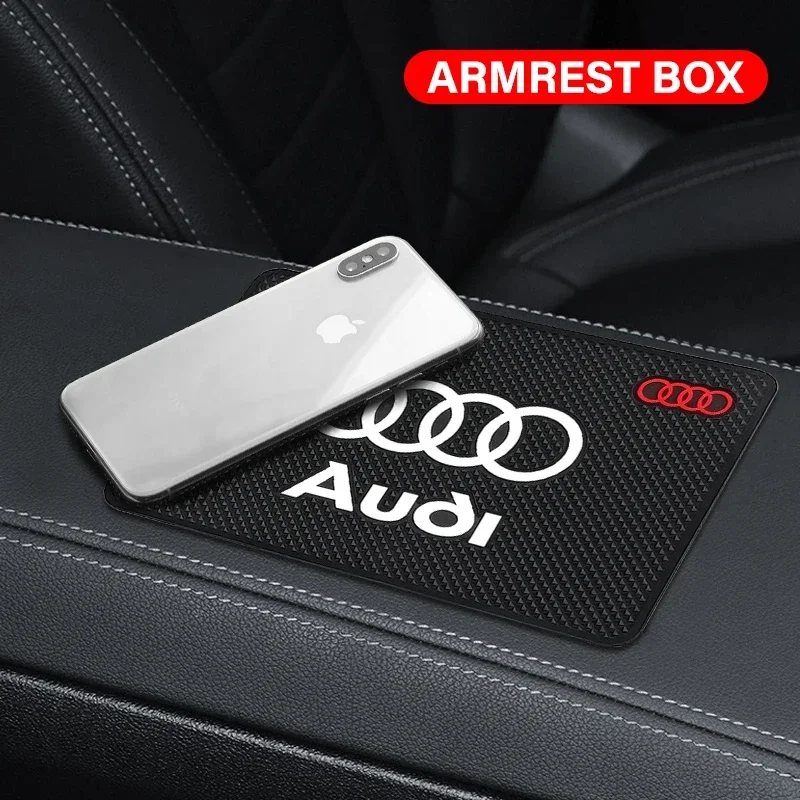 

Автомобильная эмблема, противоскользящая накладка, держатель для телефона, нескользящий коврик для стайлинга автомобилей для Audi A5 A3 A4 A6 A7 A8 Q2 Q7 Q3 Q5 Q8 B5 B6 B7 B8 B9 Q7 8P 8V