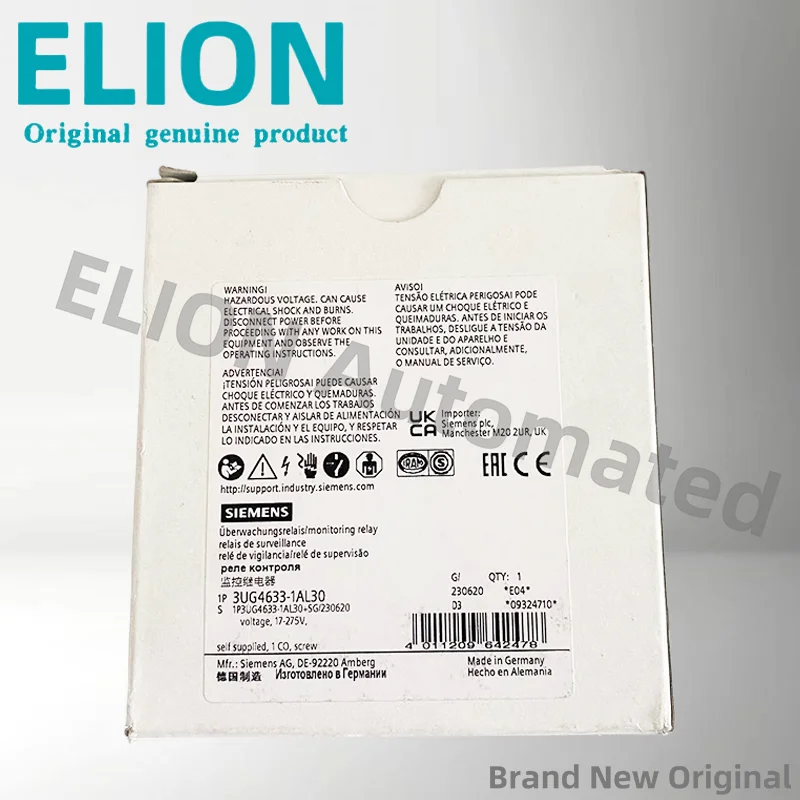 รีเลย์ตรวจสอบดิจิตอล 3UG4633-1AL30 3ug4633-1al30 ของแท้ ใหม่เอี่ยม