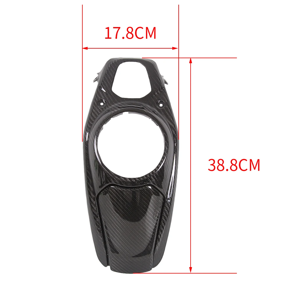 Cubierta de tanque de fibra de carbono Real, protector de sarga de carenado para Ducati Multistrada V4 2021 2022 2023