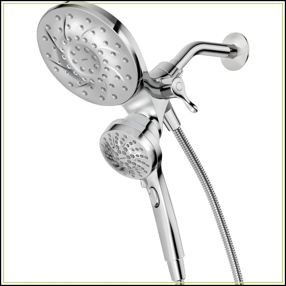 

2-in-1 Rain Showerhead with Magnetic Handheld Spray, Chrome Finish, Easy Install