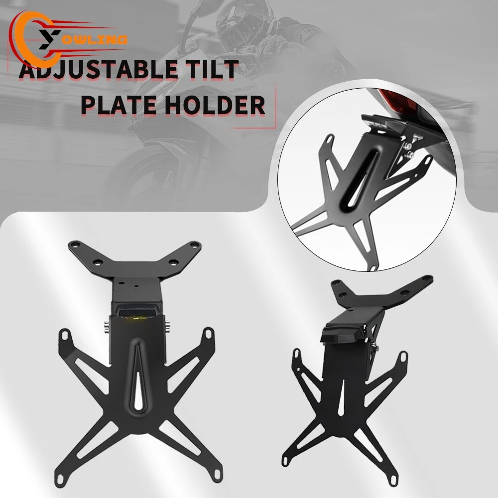 

Регулируемый кронштейн держателя номерного знака для Yamaha TMAX Tech MAX 2025-2026-2027, комплект для устранения заднего хвоста мотоцикла, аккуратное крыло