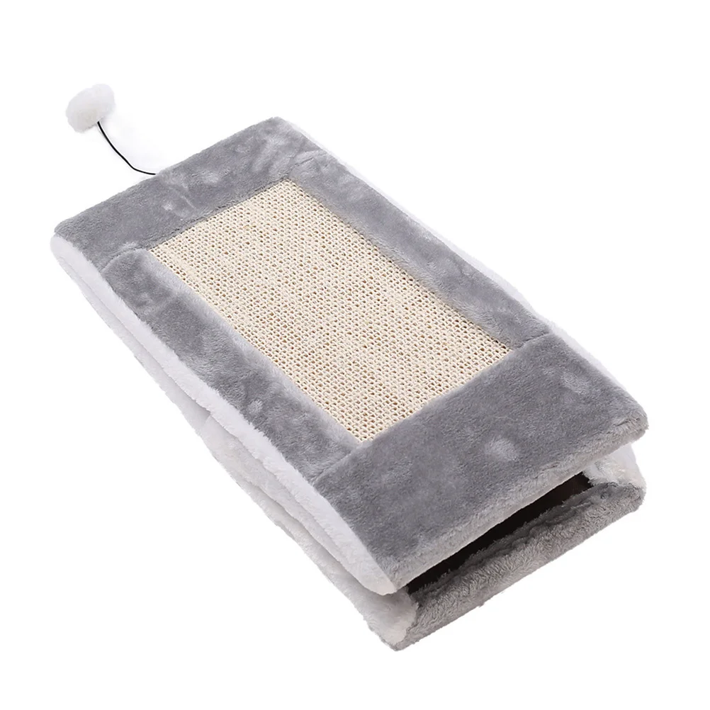 Creative Cat Scratching Board Claw Grind Cats Training Toy Rest Nest Grey White Indoor Fun Exercise Space Saving