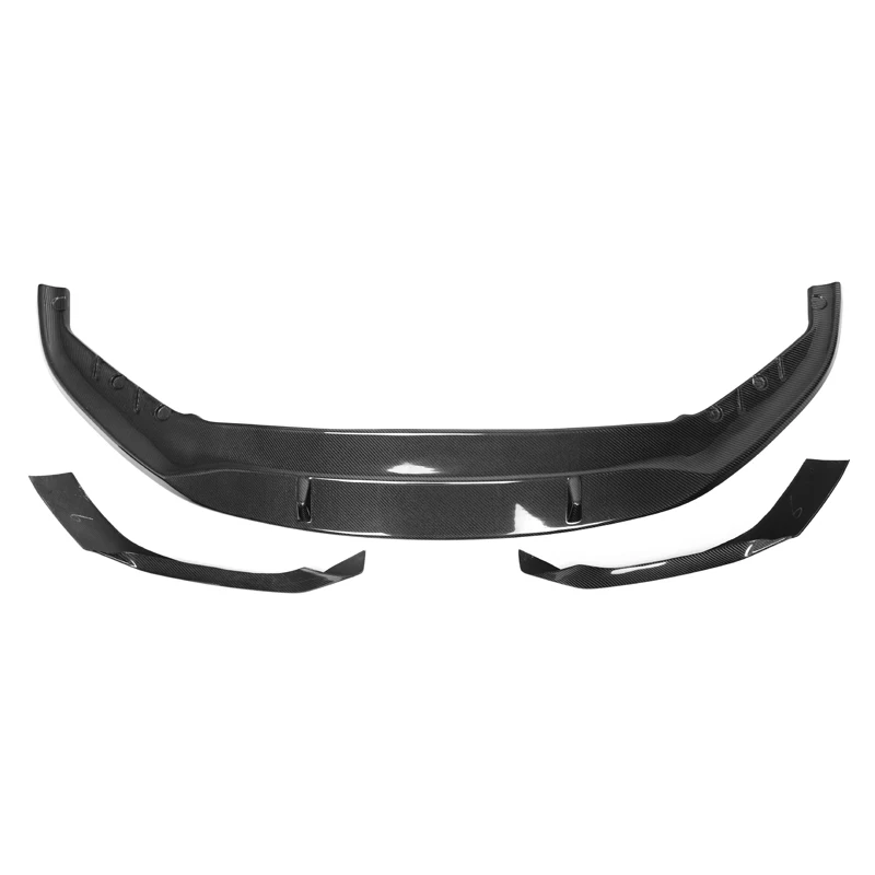

G30 M Performance Style Carbon Fiber 3PCS Front Spoiler Lip With Splitter For BMW G30 LCI Sline 2021+ Car Bumper Front Lip