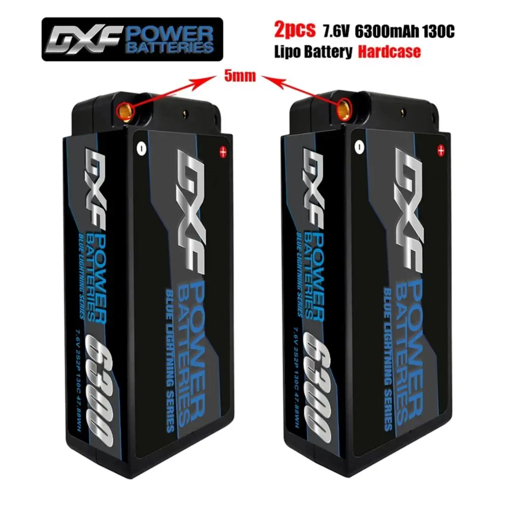 

DXF 2S 7.6V 6300mAh Shorty Lipo Battery 14.8V 22.2V 11.1V 7.4V 6S 4S 3S 10000mAh 7000mAh 8000mAh 8400mAh 9200mAh 5200mAh for RC