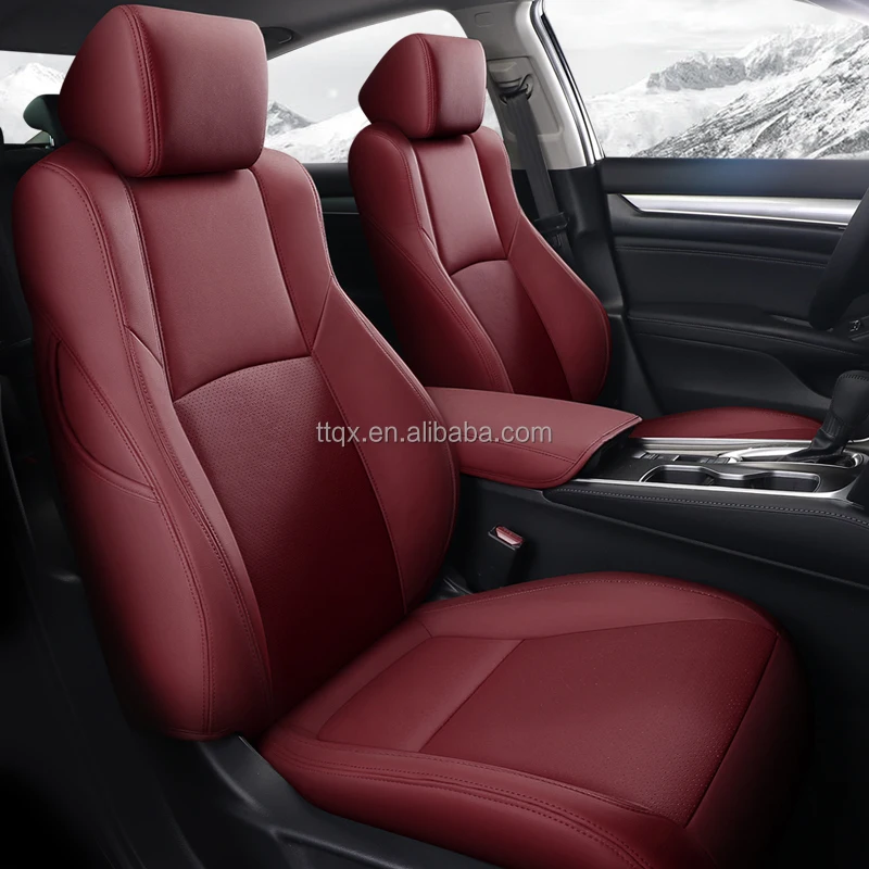 

Кожаные автомобильные аксессуары по индивидуальному заказу 23, водонепроницаемые защитные чехлы для автомобильных сидений, полный комплект, роскошный комплект для Honda Accord 2014-2024