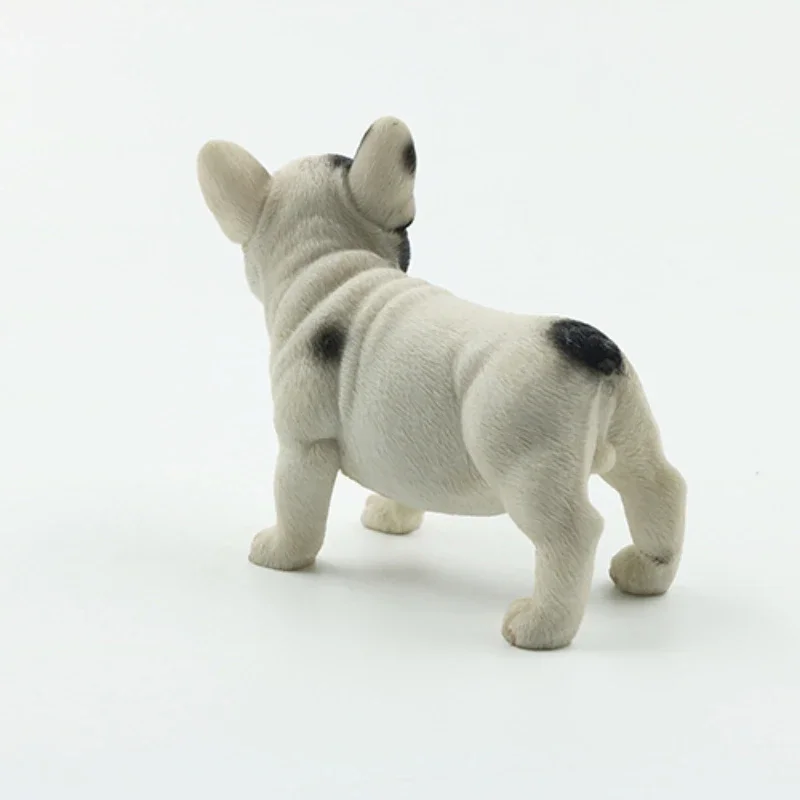 1/6 스케일 서있는 작은 개 프렌치 불독 동물 모델 12 인치 장식 시뮬레이션 애완 동물 장난감 피규어