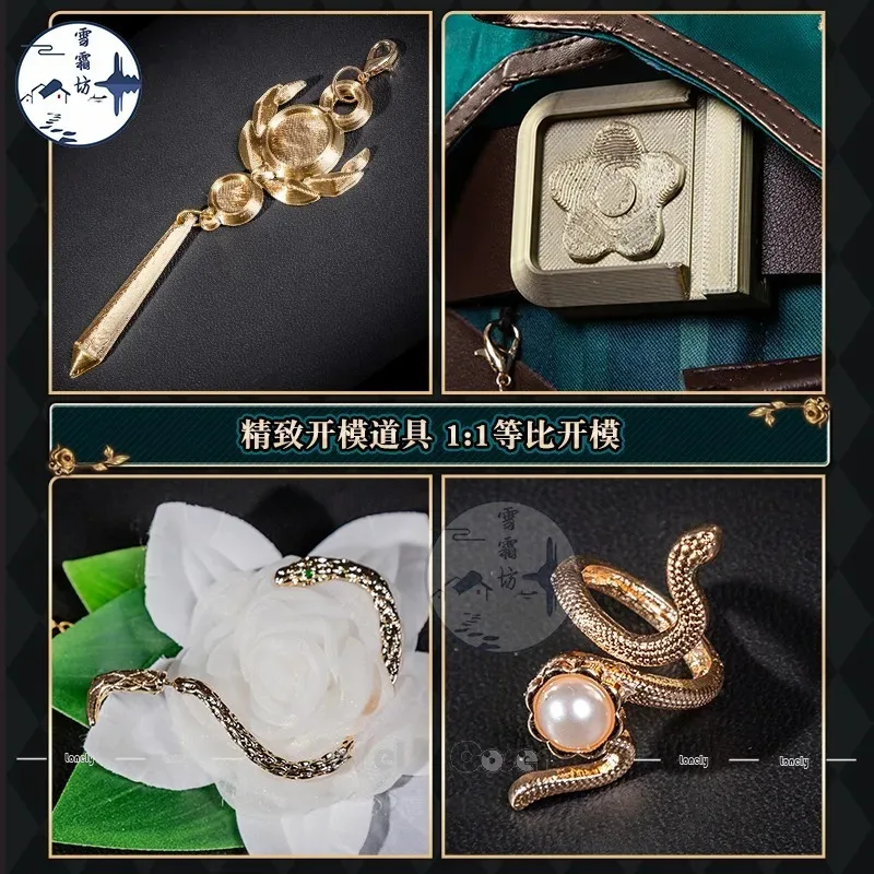 

CyIdentity V Рыцарь Косплей Костюм Парик Арт Дилер Ричард Стерлинга Униформа Плащ Жилет Реквизит Полный комплект Мужчины Женщины Карнавал Хэллоуин