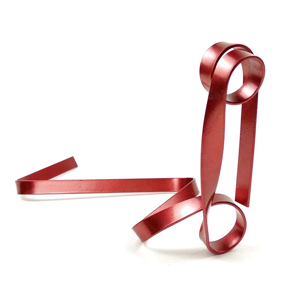 B-T Iron Ribbon Floating Wine Bottle Holder,Retro Wine Bottle Rack Holder Tabletop Wine Display Rack For Office Home Decor