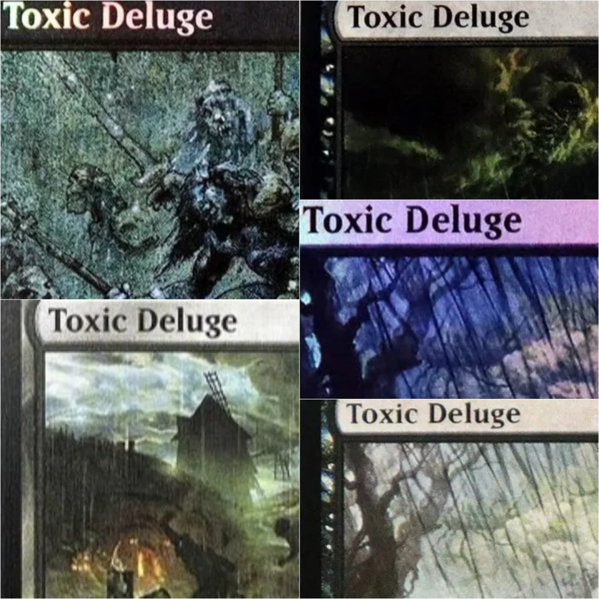

"Toxic Deluge" High Quality TCG Magical Proxy Black Proxy Playing Cards Gathering Board Game Trading Cards