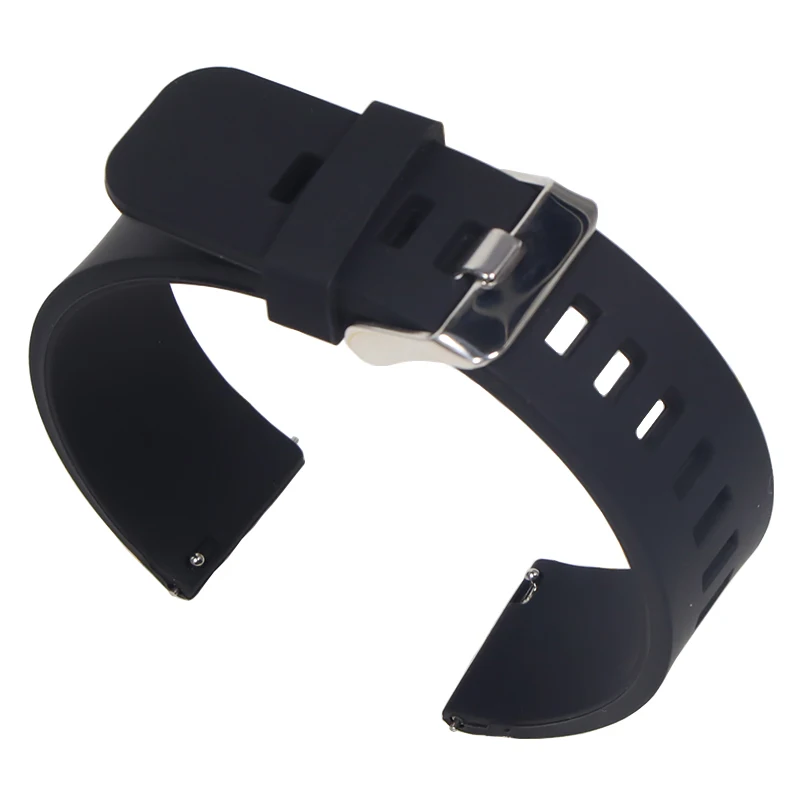 18mm 20mm 22mm Silicone Band Strap Quick Release Watchband Bracelet forSmart Watch