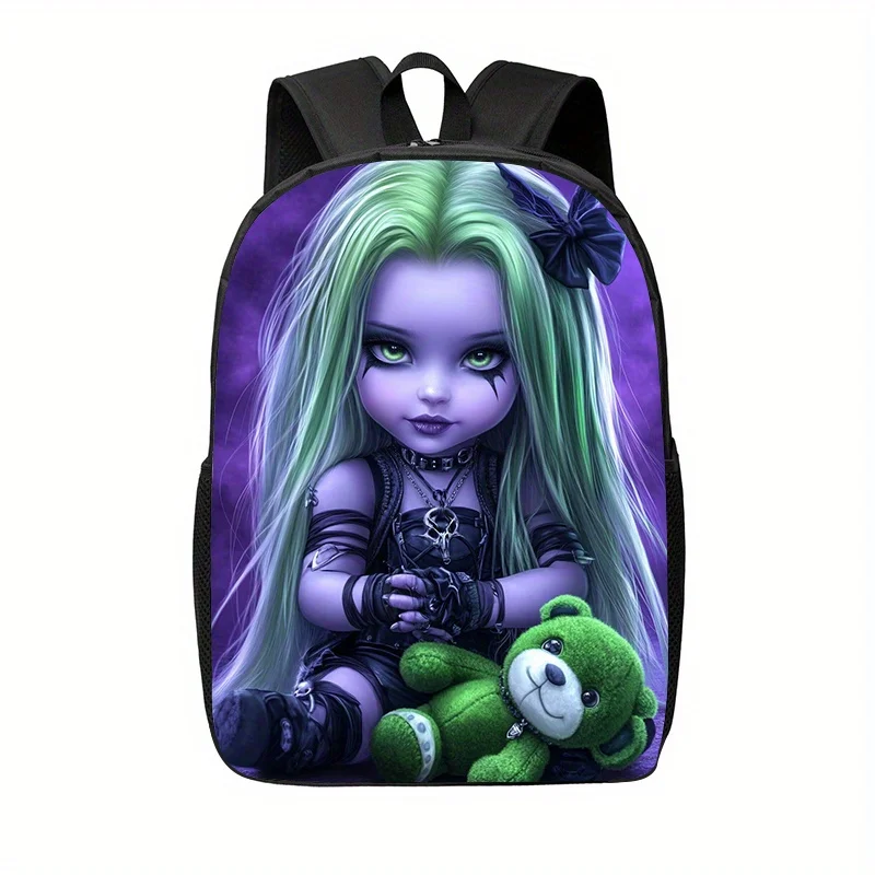 

Lightweight Gothic Unisex Backpack Compatible for 17-inch Laptop Travel, Hiking Yoga Backpack with Padded Straps