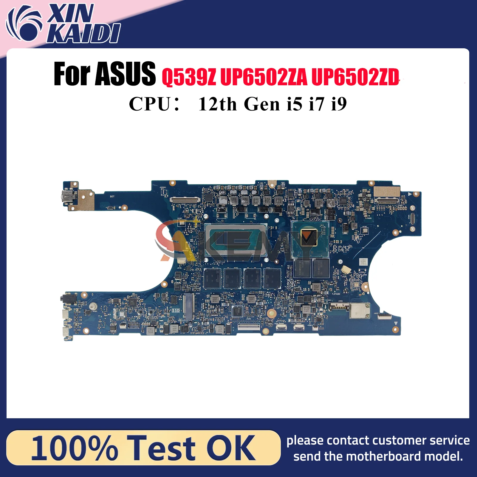 

UP6502ZD Материнская плата для ноутбука ASUS ZenBook Duo UP6502ZA Q539Z UP6502ZD UP6502Z Материнская плата с 12-го поколения i5 i7 i9 100% тест в порядке