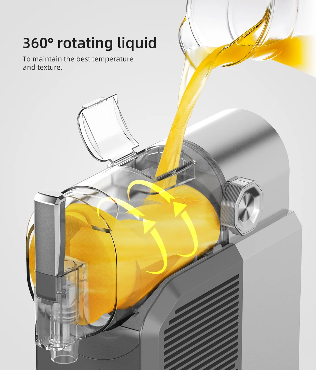 Professional Countertop 2L Slushie Machine Frozen Margaritas Soft Ice Cream Maker 200W Quick zing for Home Bar