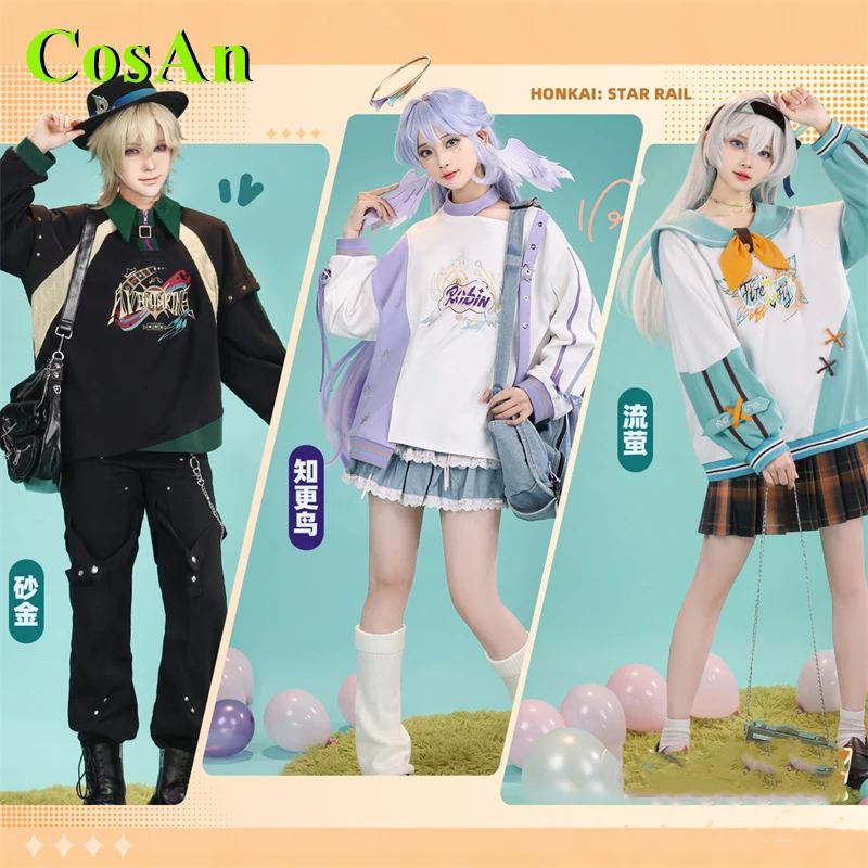 

CosAn Game Honkai: Star Rail Firefly/Aventurine/Robin Coat Cosplay Costume Hoodie Party Role Play Clothing New