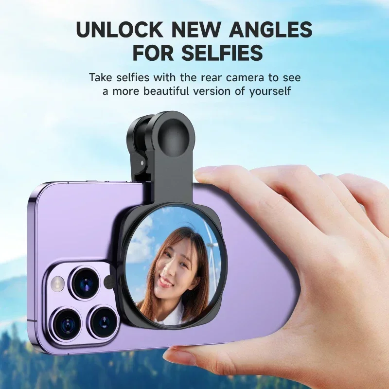 

Universal Smartphone Selfie Vlog Mirror Compatible with for iPhone for Photo Video Selfie Vlog Photography Accessories