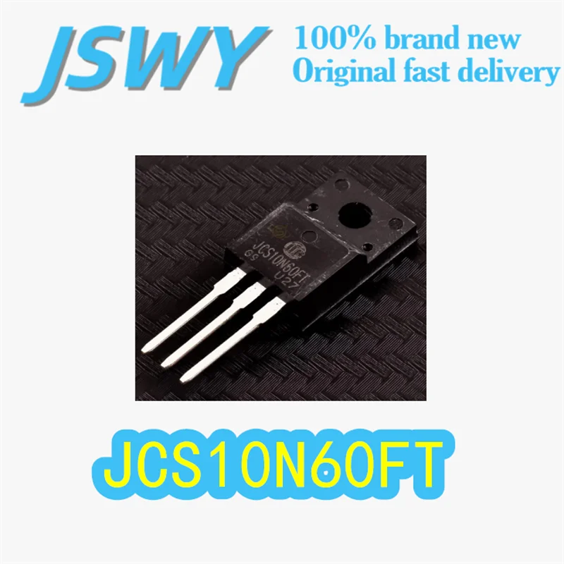 

(10/50 pieces) JCS10N60FT Original JCS10N60 TO-220F Package Super Junction MOSFET 600V 10A Electronics In Stock