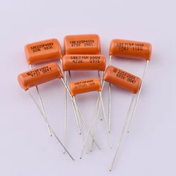 Orange Tone Capacitor SBE/CDE 0.0155UF/0.047UF/0.022UF/0.068UF/0.033UF/0.1UF For Electric Guitar Bass Cap - Made in USA