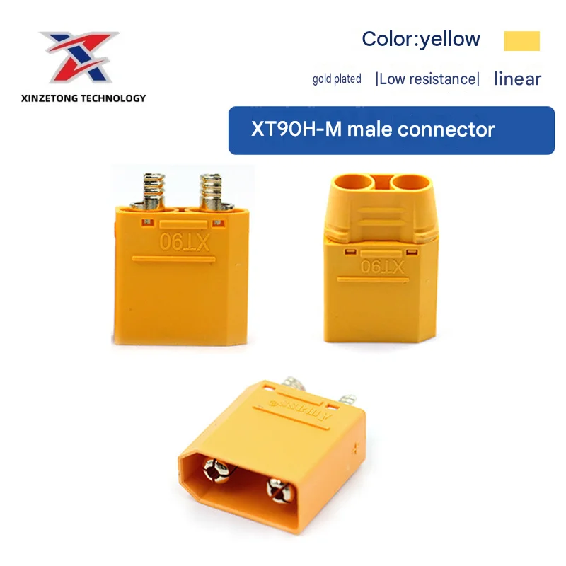 Amass XT90H Genuine Injection Molded Plug 45A High Current Connector for Drones and New Energy Lithium Batteries