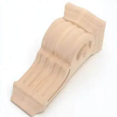 

Wooden Solid Wood Decorative Roman Column Corner Applique Carved Wall Corbel Furniture Onlay Trim Corbels Decorative