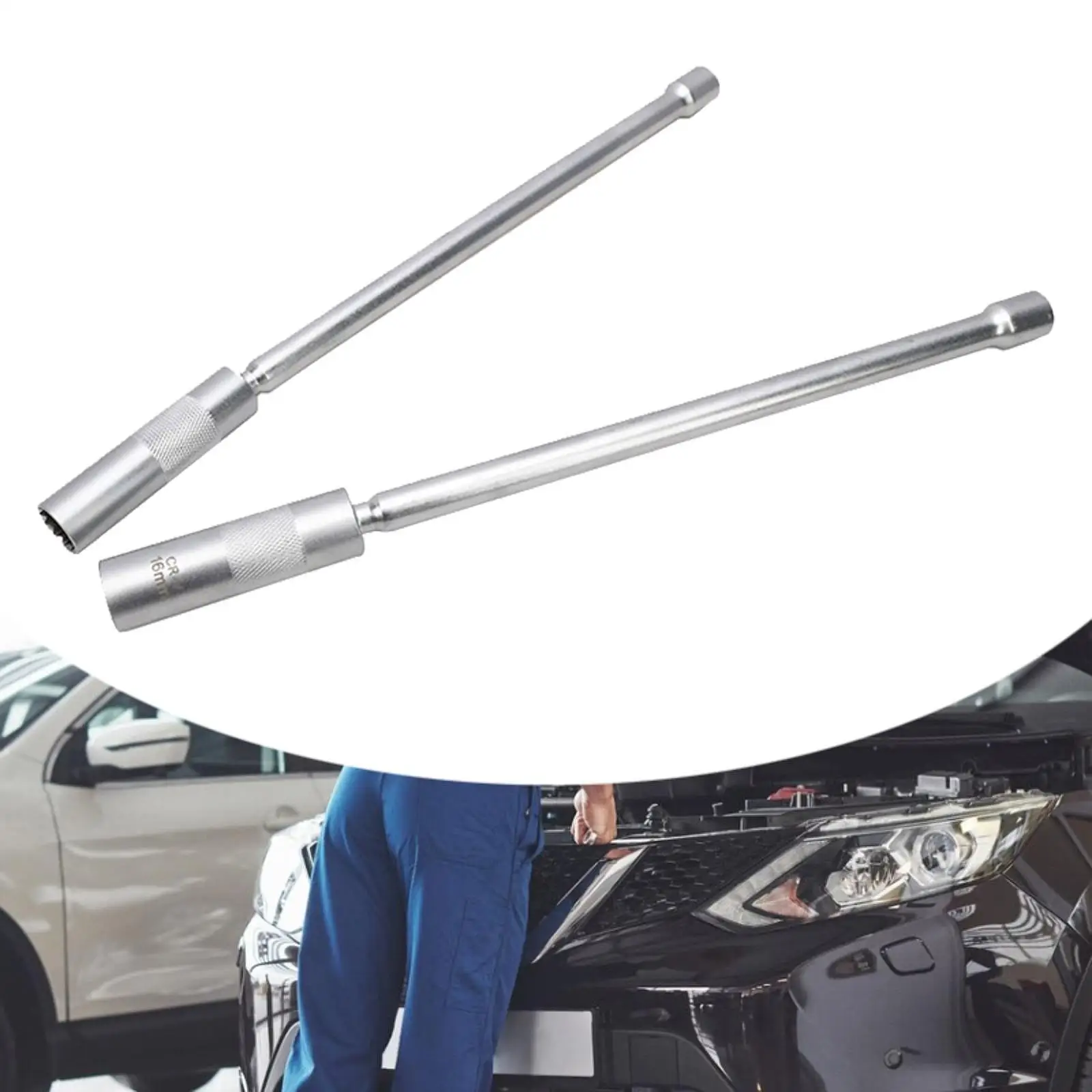 

Magnetic Spark Plug Socket Swivel 12 Point Spark Plug Wrench Car Accessories