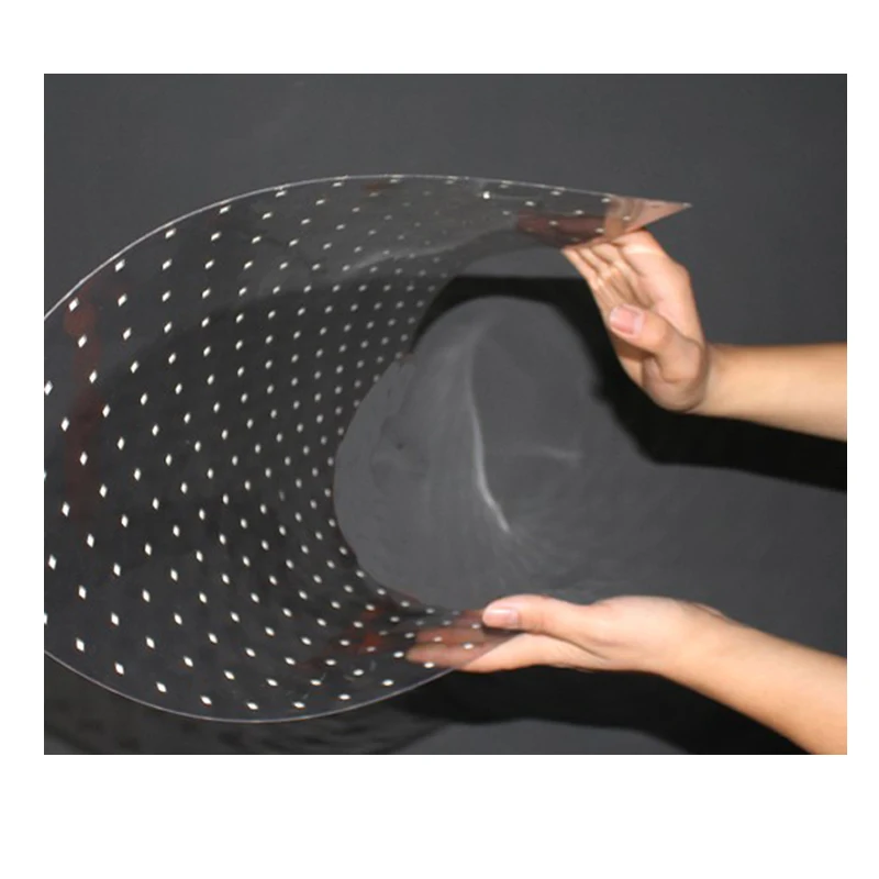 55 Inch Indoor Color Video Display Pixel Customized  Transparent Film LED Screen for Window