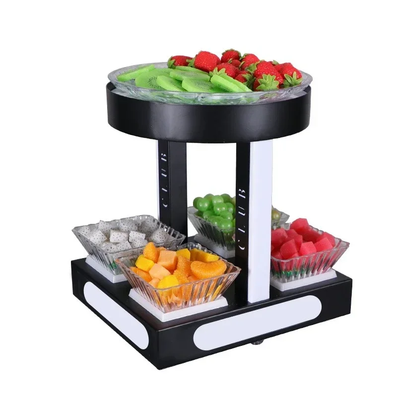 Bar luminous fruit plate KTV special fruit plate rack LED creative snack plate clear bar multi-layer snack snack platter