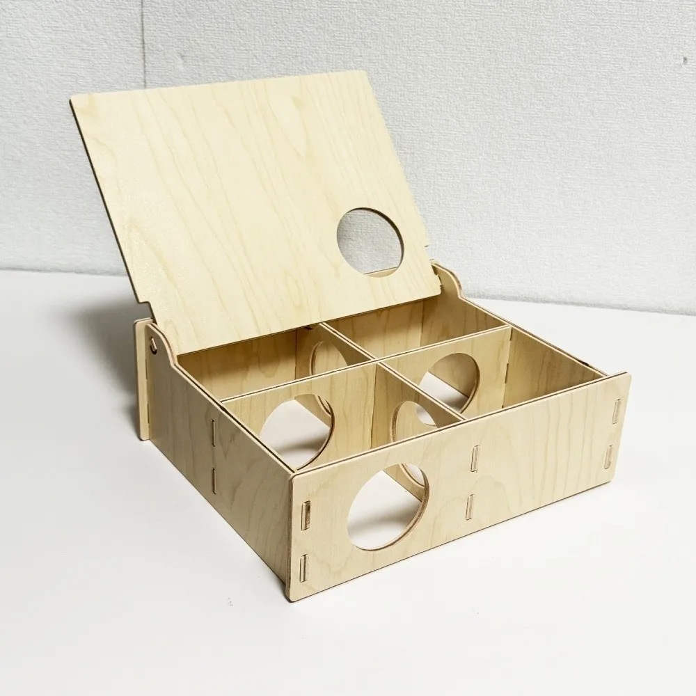 Solid Wood Hamster Hiding House Easy to Install Climb Toy Small Pets Hideaway Chew-proof Durable Hamster Slide for Chinchilla