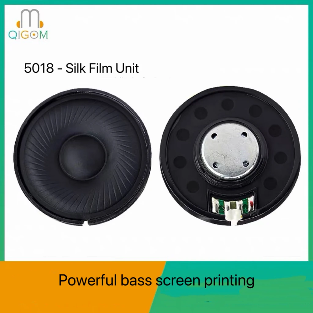 50mm silk membrane unit with powerful bass mesh tuning, suitable for over-ear headphones