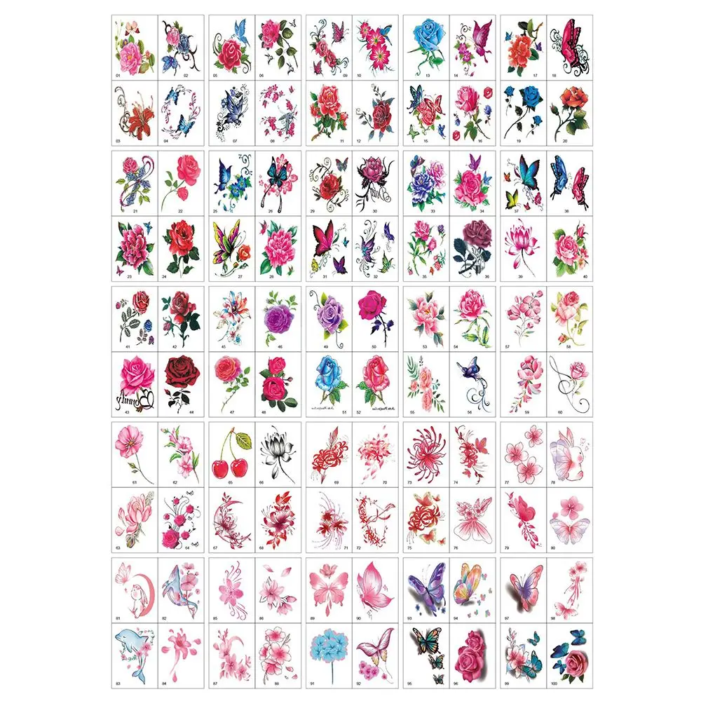 

DIY Sticker Arm Shoulder Tatouage Fake tattoo Flower Tattoo Sticker Disposable Tattoo Decals Body Art Decals Temporary Tattoos