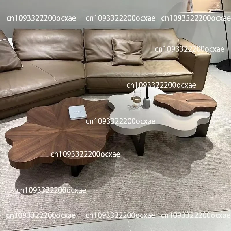 Wooden Coffee Table New Design Coffee Table Set Luxury Modern Living Room Set Walnut Coffee Table