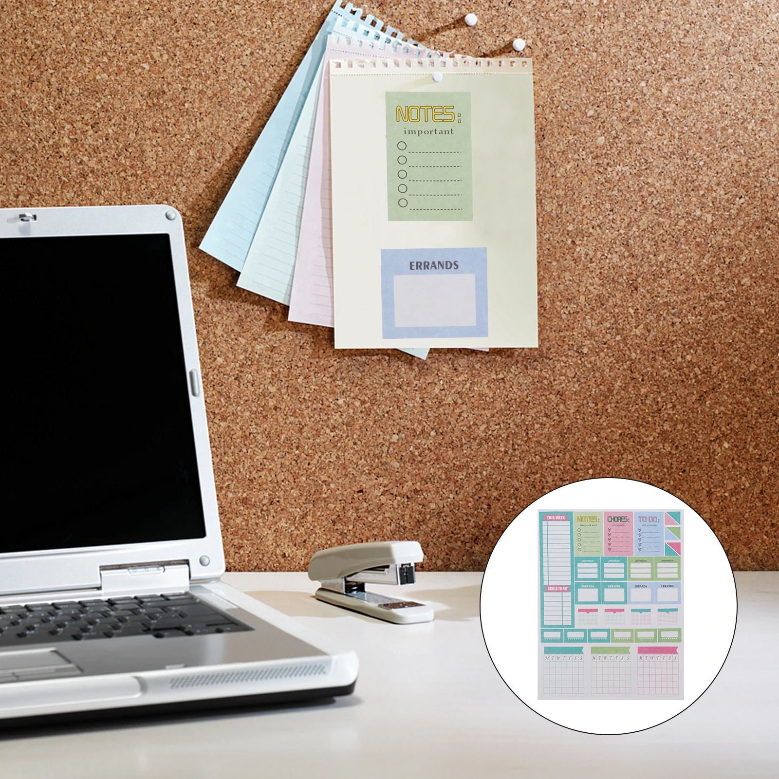 

Copper Plate Planner Stickers Christmas Tags Memo Student Office Gifts Removable Adhesive Reusable Portable Design