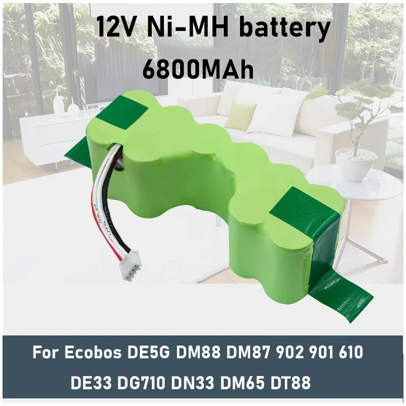 New 12V NiMH battery for Ecobos Deebot DE5G DD35 DG710 DM88 suitable for Deebot 610 901 902 robot vacuum cleaner battery