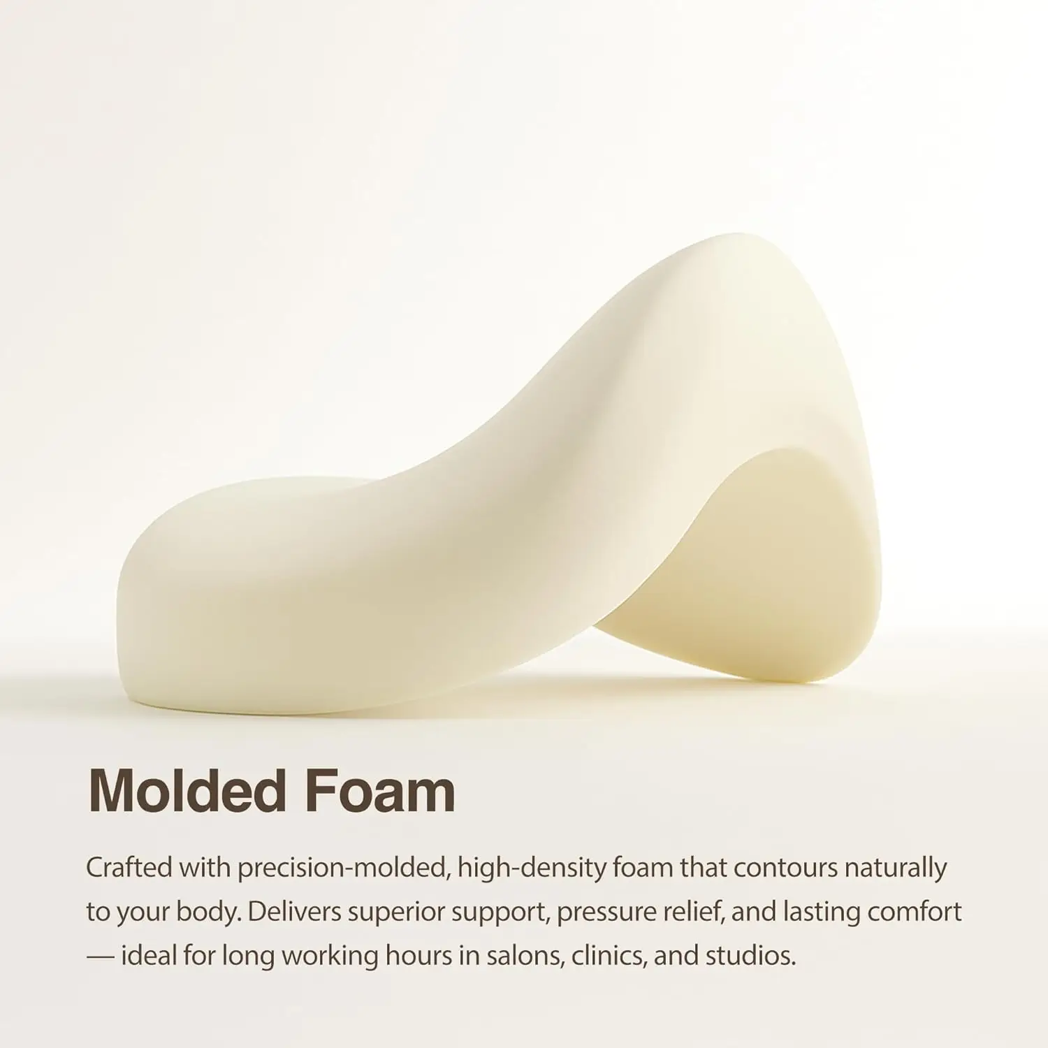 Swivel Adjustable Rolling Stool Saddle Stool With Wheels Heavy Duty Wide Thick Seat Padding Ergonomic Chair For Spa Clinic image 5