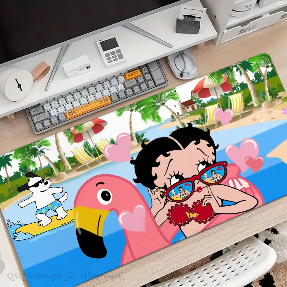 Animated B-Betty B-Boop Mousepad Mouse Mat Desk Mat With Pad Gaming Accessories Prime Gaming XXL Keyboard Pad Padding Mat