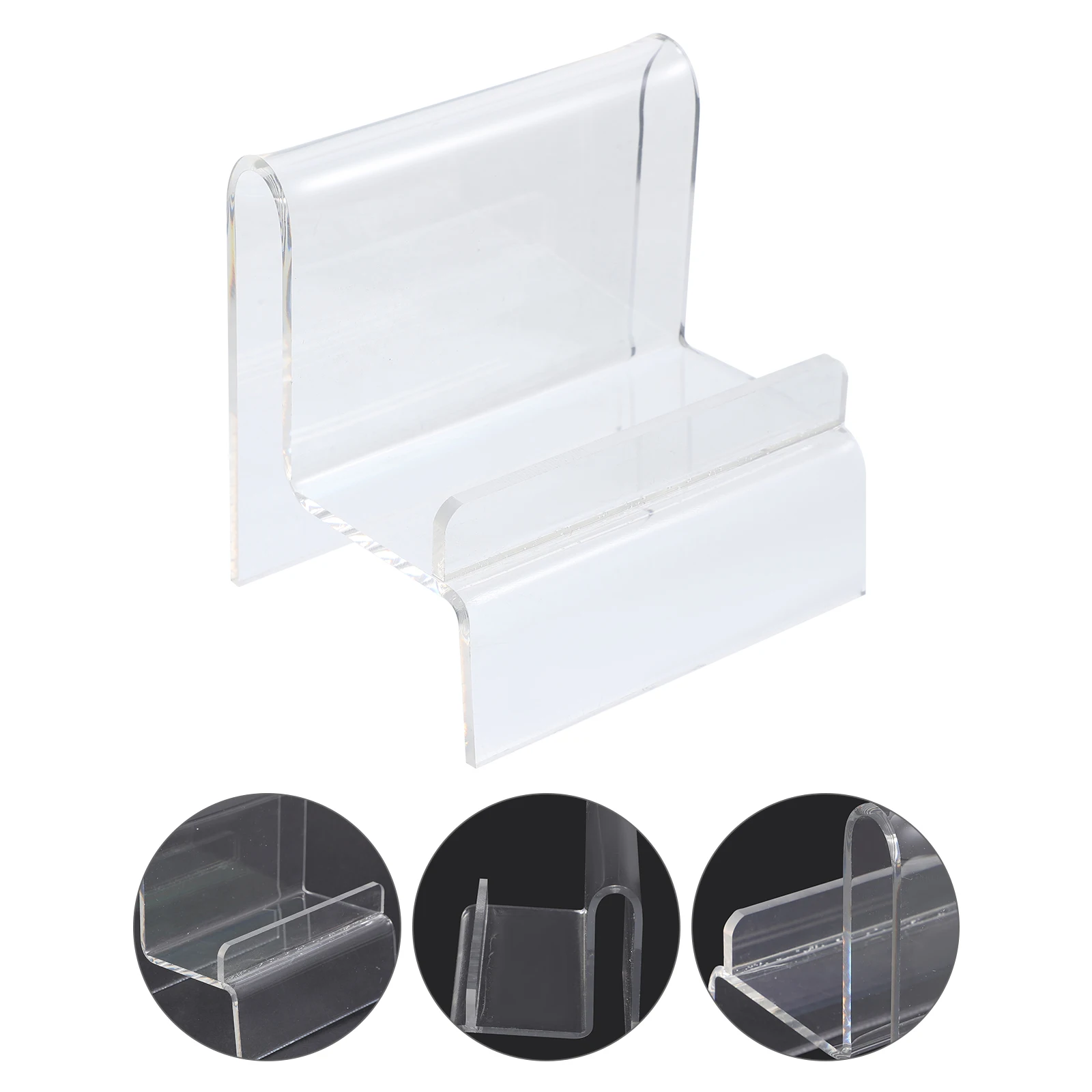 

2pcs Acrylic Purse Rack Transparent Display Stand Sturdy Lightweight Organizer Multi-Use Wallet Phone Jewelry Holder