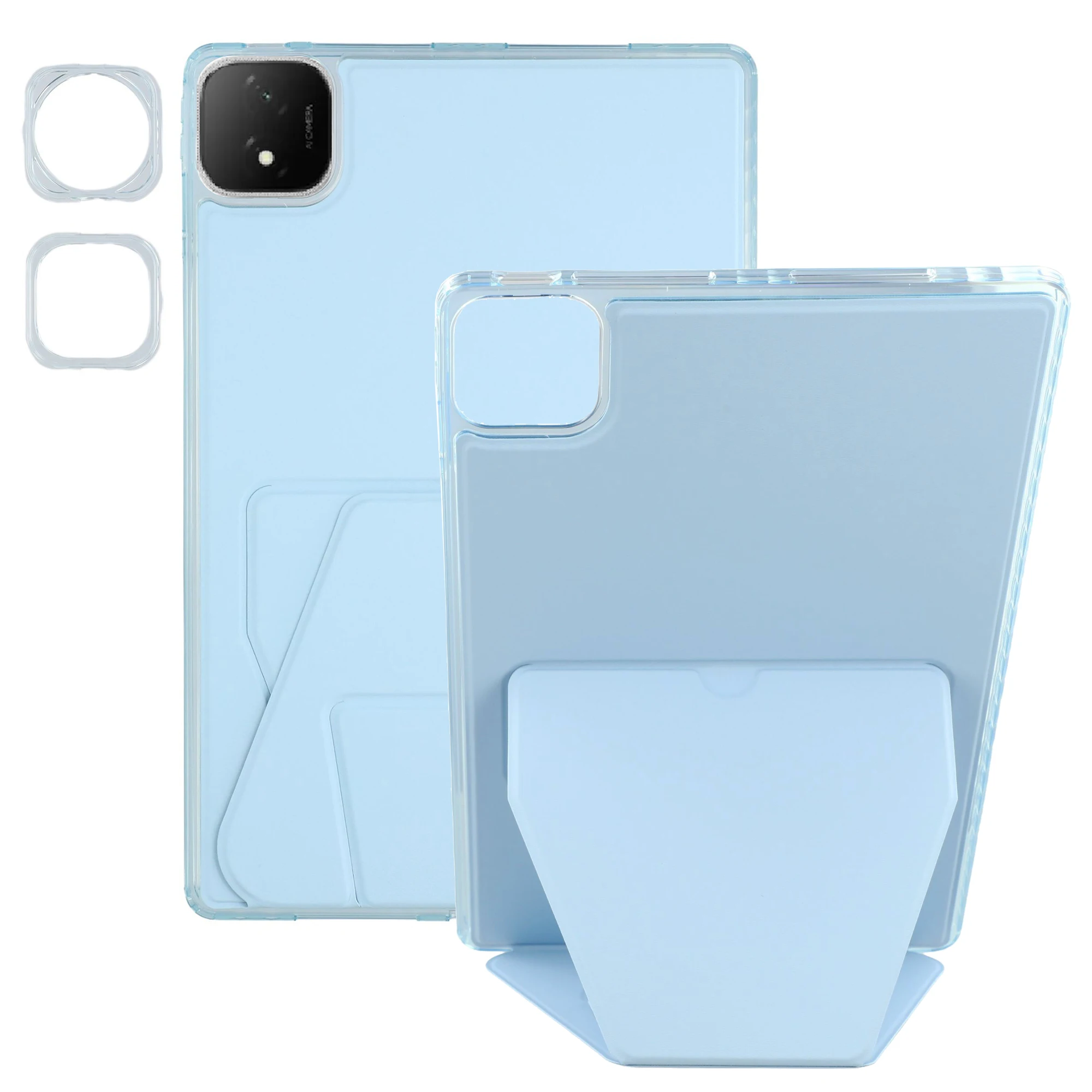 

Чехол для Honor Pad GT Pro из ТПУ, искусственной кожи, чехол для планшета с подставкой и рамками для объектива - синий