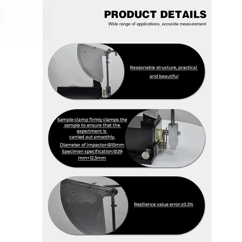 

2025new vulcanized rubber Rebound Resilience Elasticity Tester apparatus