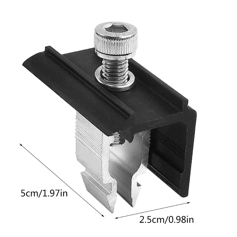 Solar Panel Klemmen Aluminium Solar Panel Halterung Dach Solar Clamp Solar Clamp für Solar Panel Drop
