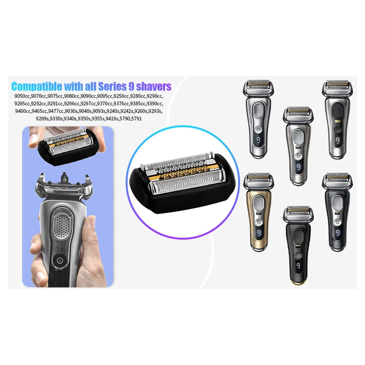 92S Replacement Shaver for 9 Series Foil Shaver 9040s, 9080cc, 9093s, 9095cc, 9240s, 9242s, 9260s, 9280cc