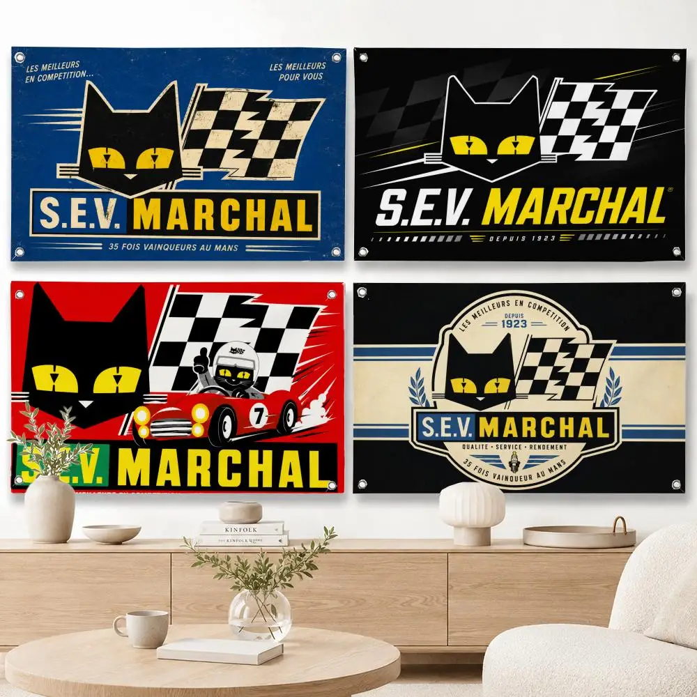 Brand S-SEV Marchal Flags Home Yard & Garden Decor Banner - Indoor Outdoor Wall Hanging Flag