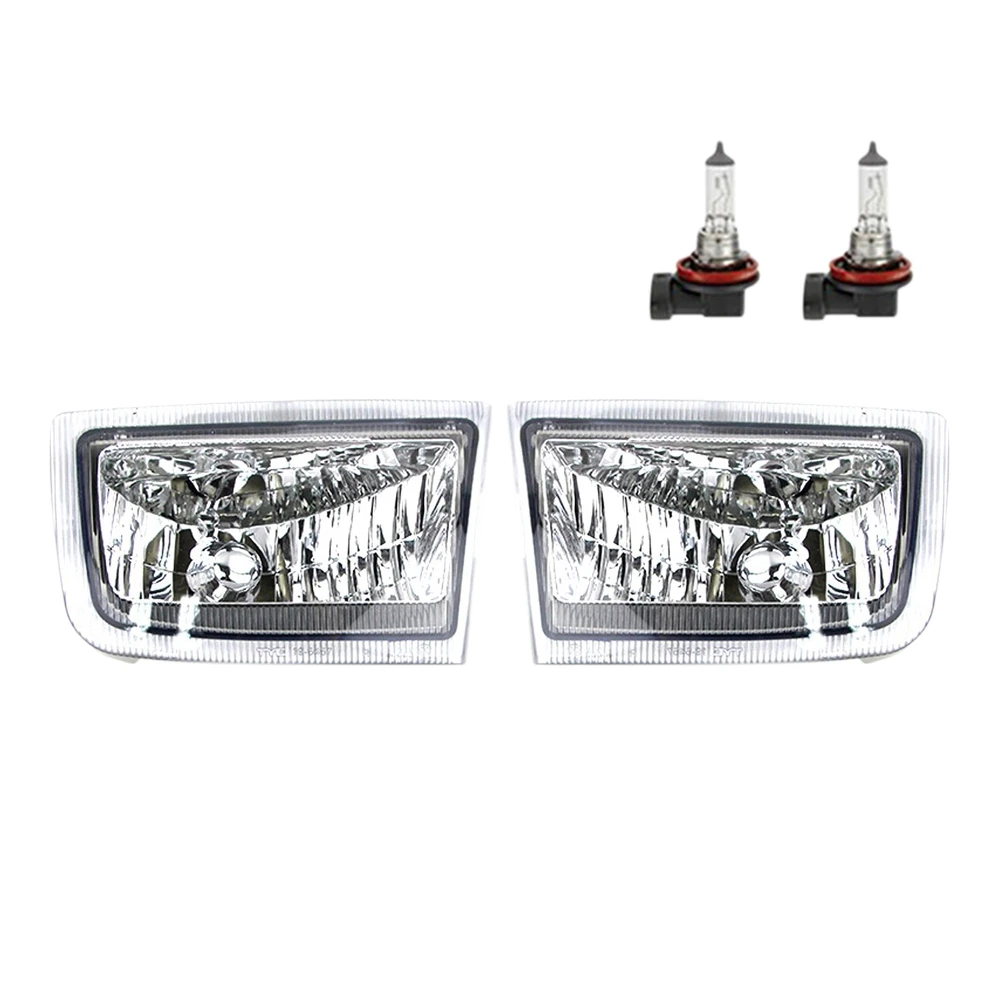 Car Front Left Right Bumper Fog Lights Assembly Foglight with Bulb for Toyota Land Cruiser Prado 90 FJ90 3400 96-03