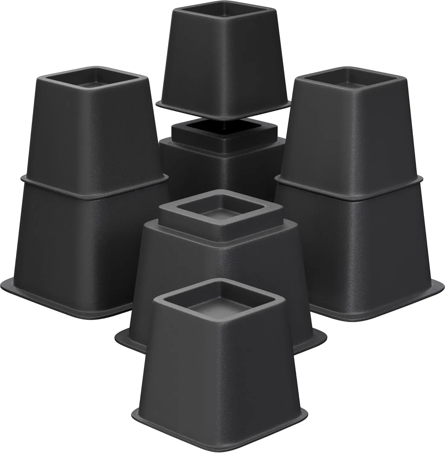 

Подставка для мебели, 3 или 8 дюймов, универсальная подставка для кровати и мебели — прочная, штабелируемая, поддерживает по 550 фунтов каждый стояк — S