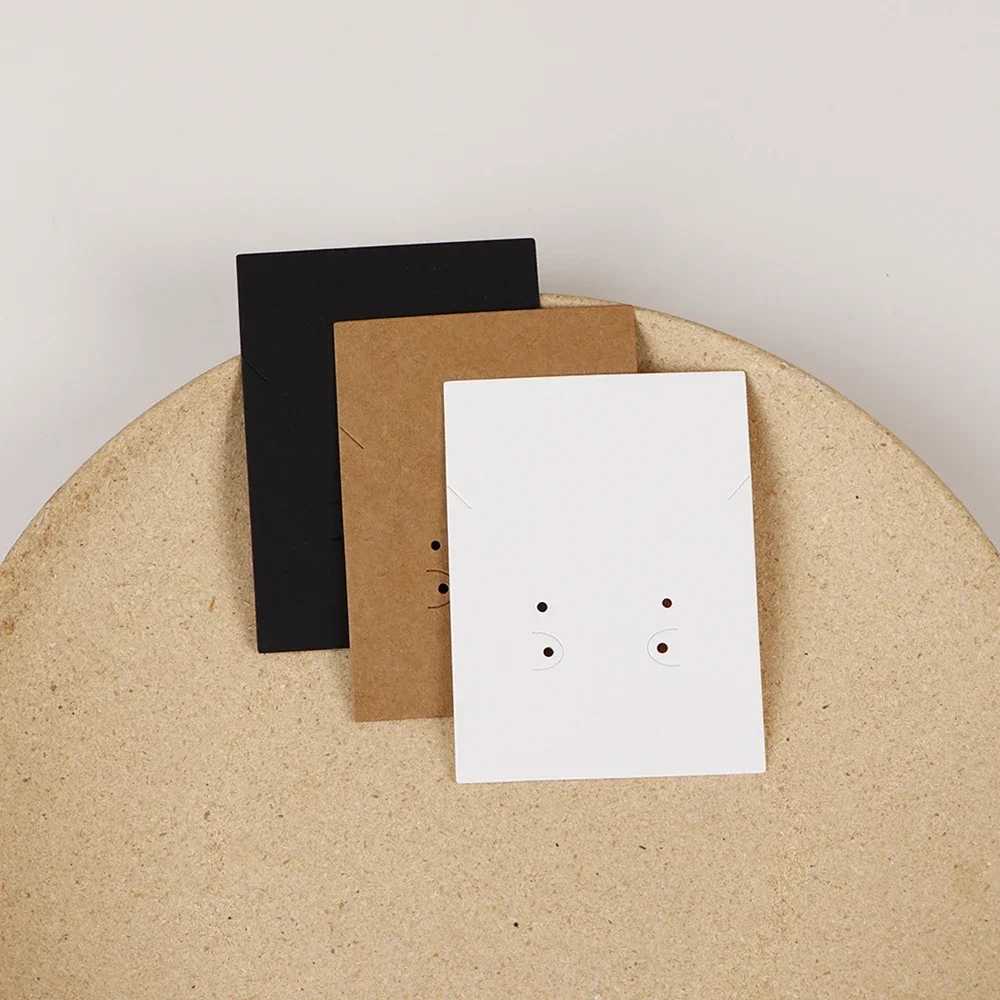 

50 шт. 6x8 см, 4 отверстия, ожерелья, серьги, демонстрационная карта, подставка из крафт-бумаги, держатель для хранения, упаковка для ювелирных изделий, оптовая продажа ручной работы, сумки