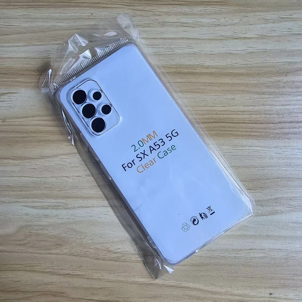 2.0 mm Clear Case for Samsung Galaxy A53 5G Soft TPU Case for Samsung A53 5G Cover Transparent Phone Case