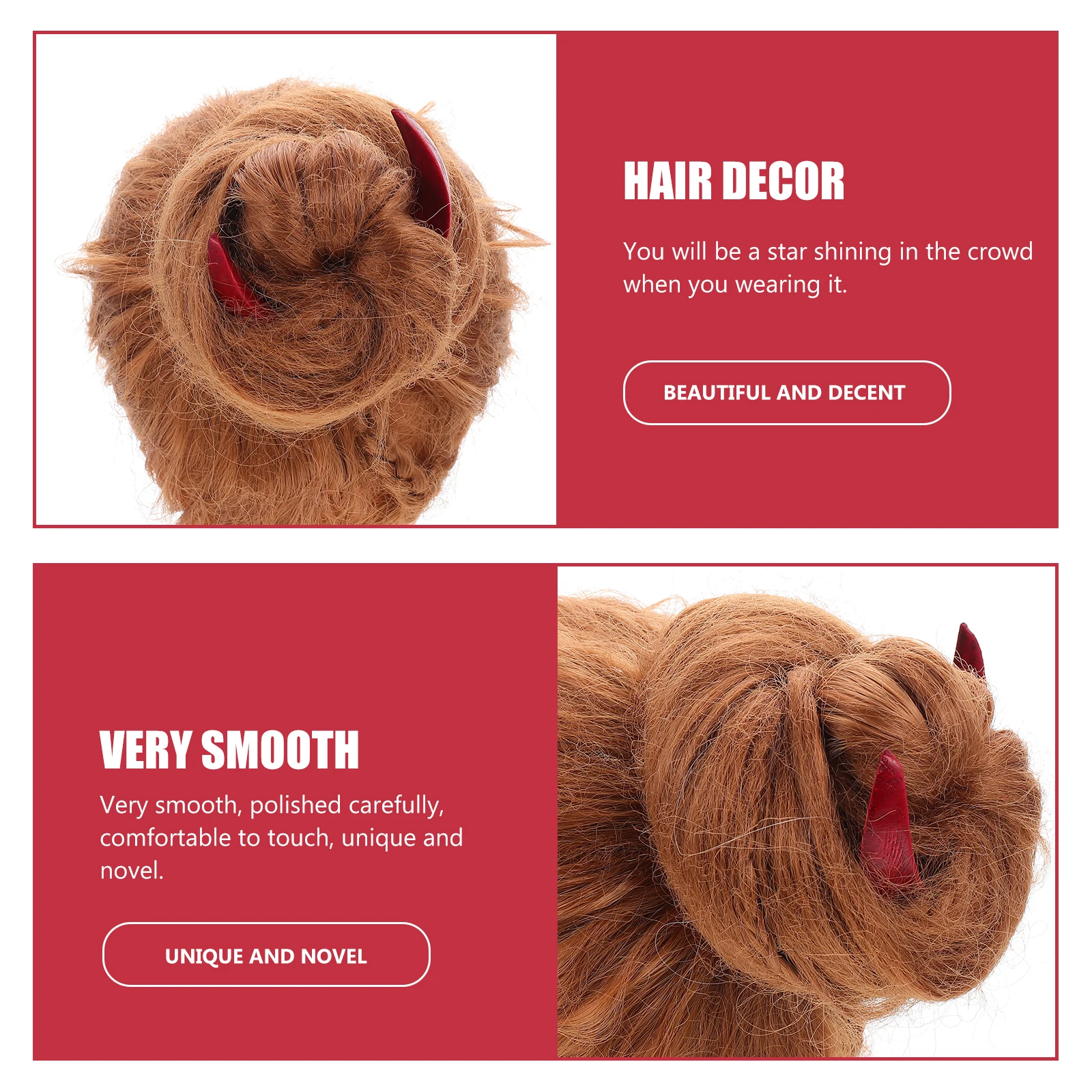 

Crescent-shaped Hair Fork Moon Sticks Women Accessories Pin Wood Small Bobby Pins Buns Kimono Bridesmaid