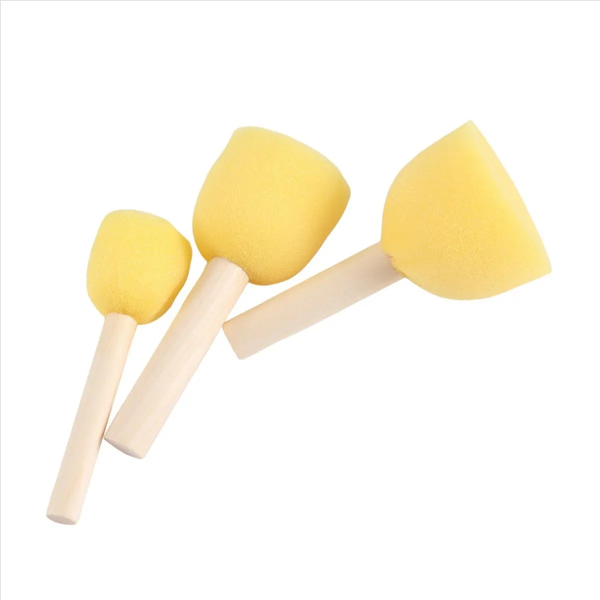 【2026 TOP Global】Pack of 30 Round Foam Sponge Paint Brush Set - Stencil Brush Value Pack - 5 Different Sizes - Great for Kids Ar